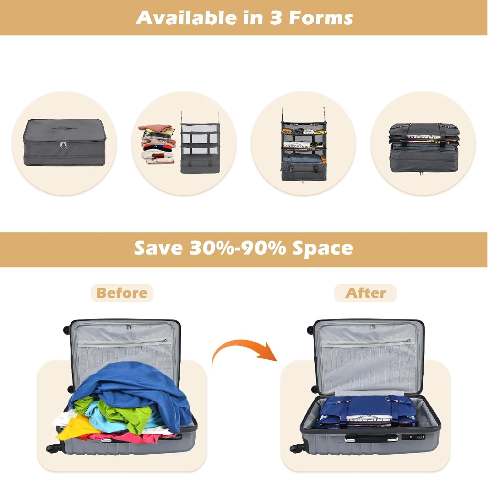 Miniatura 5 de Estante Viaje Portátil Colgante Plegable